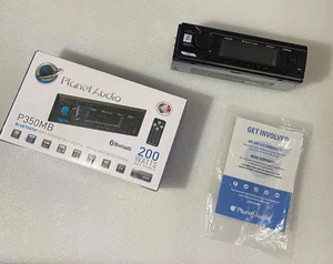 Planet Audio P350MB Single-DIN,MECH-LESS Multimedia Player (no CD/DVD) Bluetooth - Picture 1 of 7