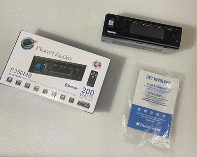 Planet Audio P350MB Single-DIN,MECH-LESS Multimedia Player (no CD/DVD) Bluetooth - Image 1 of 4