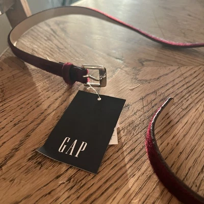 Gap Vegan Calf Hair Skinny Belt - Image 1 of 4