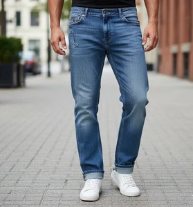 Taverniti Medium-Wash Janis Punk Ripped/Distressed Faded Jeans - Picture 1 of 4