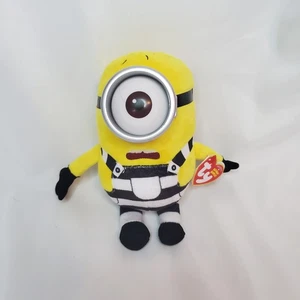 Ty Beanie Babies Despicable Me 3 Carl Minion Plush 2017 6in Tags - Picture 1 of 5