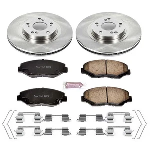PowerStop KOE3055 Front Disc Brake Kit Pads Set for 05-06 CR-V / 12-15 Civic Si - Foto 1 di 1