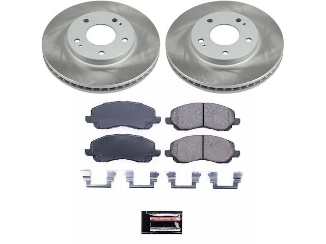 Pastilha de freio dianteiro e kit de rotor para 2000-2012 Mitsubishi Galant 2.4L 4 cilindros KR652DJ - Imagem 1 de 1