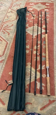 Shakespeare Odyssey 14'9" 4 piezas carbono salmón mosca caña #10-11 con bolsa usada Foto 1 de 4