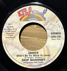 Skip Mahoney / Janice (Dont Be So Blind To Love) - Vinyl 7” RARE Soul OSV-119 - Picture 1 of 4