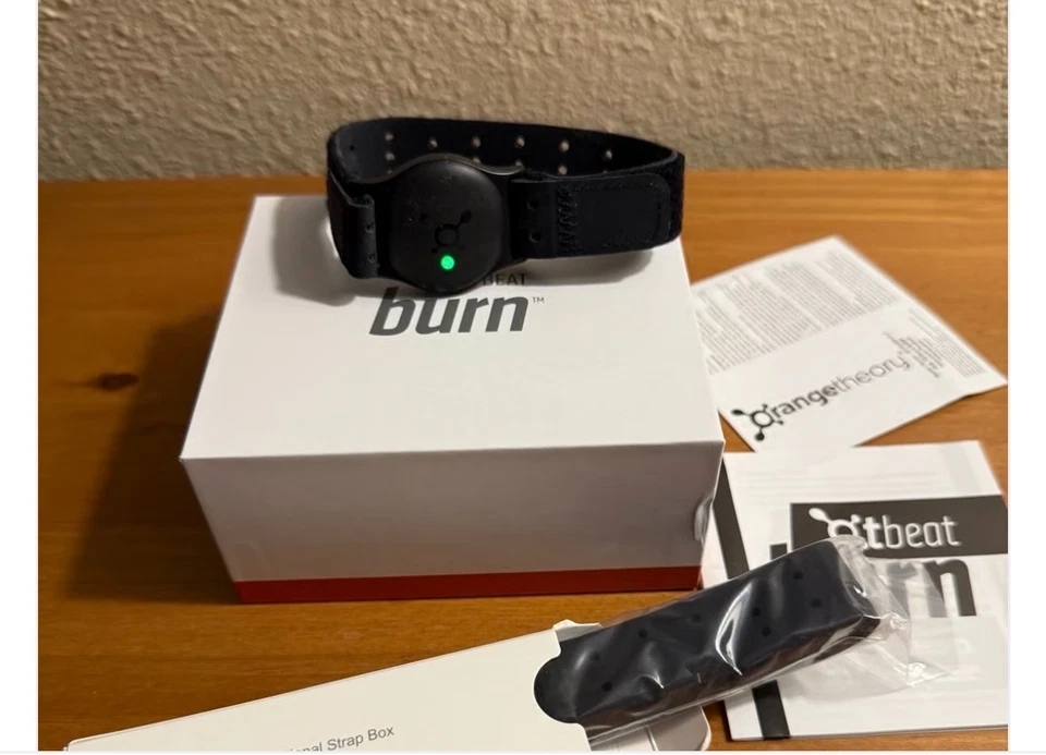 Orange Theory OT Beat Burn 2.0 Heart Rate Monitor Black Wrist Band - Image 1 of 1