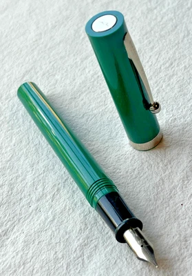 Pluma Estilográfica Sheaffer NO NONSENSE - Plumín Mediano - Verde Opaco Foto 1 de 3