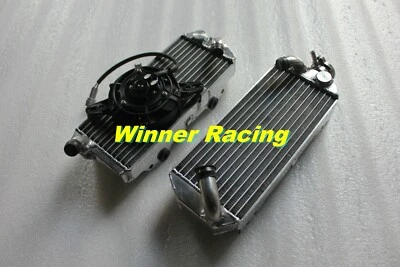 aluminum radiators W/Fan fit Suzuki DRZ400S/DRZ400SM 2000-2022 2005 2021 - Image 1 of 4