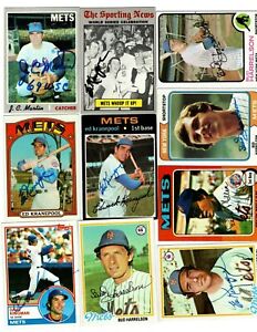 Autographed METS 1960's 1969 1970's 1980's 1990's 20% off after 4  FREE SHIPPING