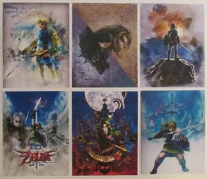 Nintendo Zelda Retro Video Game Box Art Reproduction Six 8.5x11 Poster Prints - Picture 1 of 7