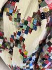 Handstitched Top Multicolor Quilt Machine Quilted