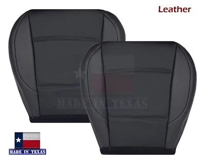 Cubiertas de asiento de cuero perforadas negras 2015 2016 2017 2018 2019 para Subaru Outback Foto 1 de 4