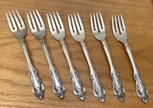 Oneida Silver Artistry 6 fourchettes à salade communauté couverts vintage argenterie A - Photo 1 sur 6