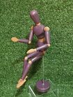Wooden Articulated Artist's Model Life Drawing Mannequin Figure On Stand 30 Cms 