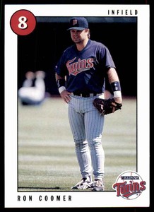 1996 Marquette Bank Minnesota Twins Ron Coomer Minnesota Twins #2