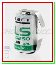 SAFT LS 14250 CNR Batteria Pila 3,6V Li-SoCl2 1/2 AA Lamelle a U Saldare Radiale