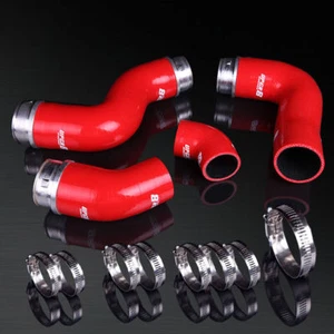 Manguera de entrada de tubo de silicona Golf MK5 PQ35 2.0T FSI rojo turbo - Imagen 1 de 1