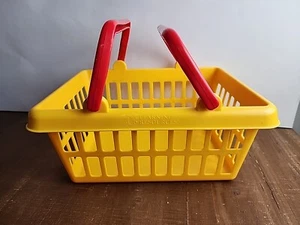 Learning Resources Grocery Shopping Cart Pretend Play Plastic Yellow Basket - Picture 1 of 10