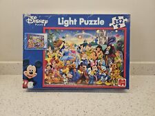 Jumbo Disney Light Puzzle 352  Pieces Stitch  Aladdin Peter Pan Winnie The Pooh 