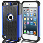 Blue Heavy Duty Shockproof Hard Silicone Case Cover for iPod Touch 7th/ 6th Gen