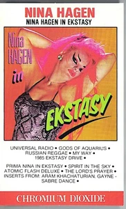 CANADA Cr02 PUNK ROCK 1985 CASSETTE NINA HAGEN : NINA HAGEN IN EKSTASY - Picture 1 of 3