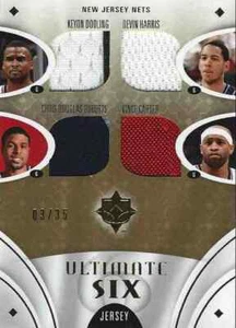 2008-09 Vince Carter Brook Lopez Ryan Anderson ULTIMATE SIX PATCH #3/35 NJ NETS - Picture 1 of 2