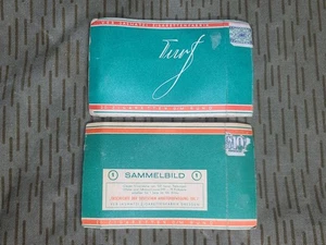 2x Caja de cigarrillos de papel de césped vintage de Alemania Oriental VEB Jasmatzi RDA años 50 años 60 RDA - Imagen 1 de 10