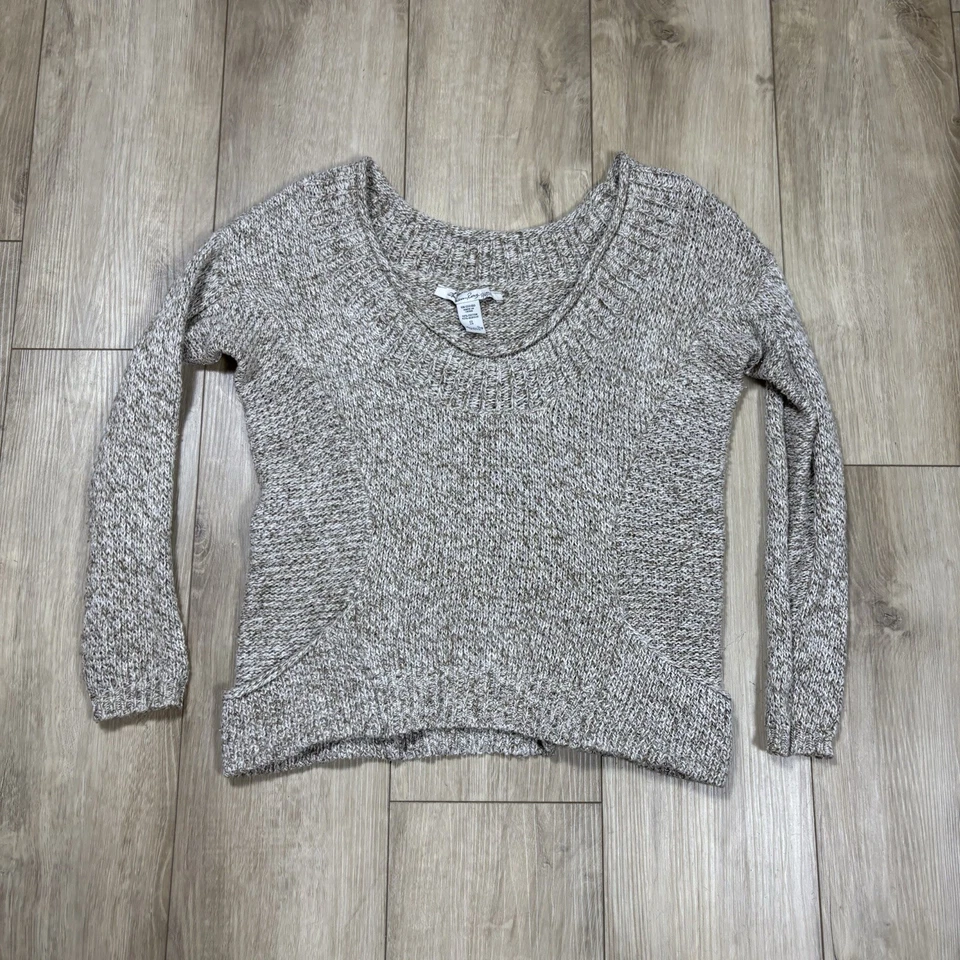 American Rag Cie укороченный свободного трикотажа свитер карманы женщин маленький бежевый - Изображение 1 из 4