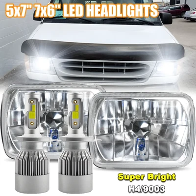 Par de faros LED Hi-Lo AAA para camioneta Ford E-150 E-250 E-350 1982-2012 5x7 7x6" Foto 1 de 4