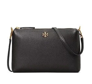 Tory Burch Mercer Pebbled Zip Crossbody - $228, Black (See Conditions) - Picture 1 of 9