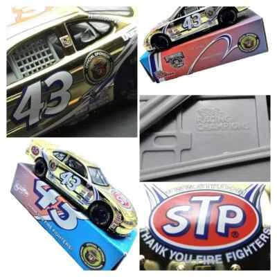 Smokey Bear- 1/24 Diecaset Scale Gold -Nascar Pontiac Race Car STP 43 -Vtg 50th - Image 1 of 4