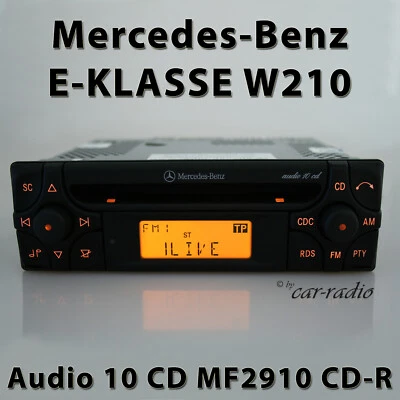 Original Mercedes W210 Radio Audio 10 CD MF2910 CD-R E-Klasse S210 Autoradio RDS - Bild 1 von 4