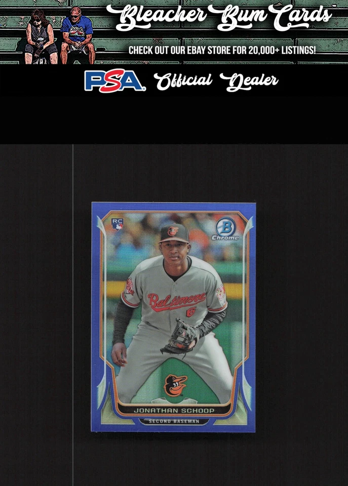 Bowman Chrome Mini 146 2014 Jonathan Schoop refractores azules novato/20 Foto 1 de 2