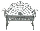 Antik Bank Balkonbank Vintage Sitzbank Garten Parkbank Metallbank Retro Möbel