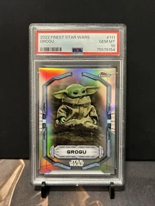 2022 Topps Finest Star Wars - Grogu - PSA 10 - GEM MT - #111 SP Short Print - Picture 1 of 1