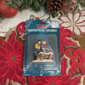 VTG Christmas Delights Christmas Village Accessories Resin Figurine Grandfather - Picture 1 of 6
