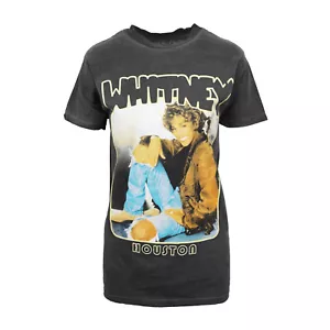 WHITNEY HOUSTON VINTAGE WASH GRAFIK T-SHIRT - Bild 1 von 2