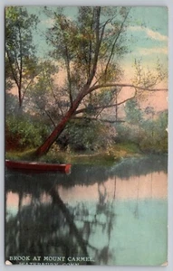 Brook At Mount Carmel Waterbury Connecut c1911 Postcard - Picture 1 of 2