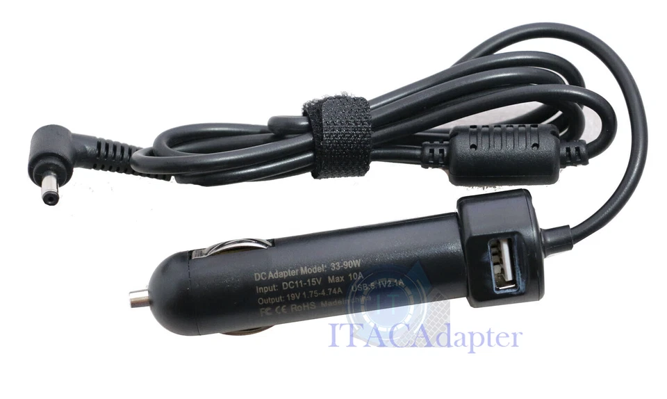 Adaptador Cargador Coche 45W Para ASUS Zenbook UX21A UX31A UX32A S200E X200E 4.0mm Foto 1 de 4