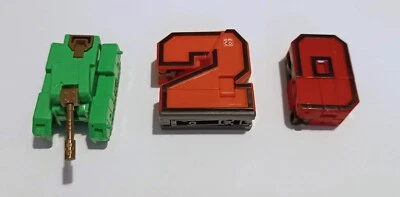 3x Megabot Mini Transformer Numero Veicolo - Immagine 1 di 2