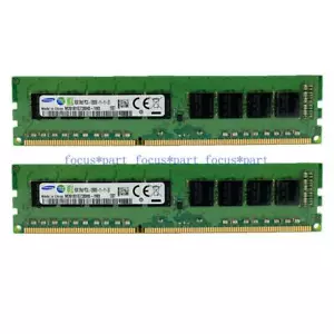 Samsung 16G 2x8GB DDR3 PC3L-12800E 1600MHz 1,35V ECC Unbuffered UDIMM RAM für HP - Bild 1 von 6