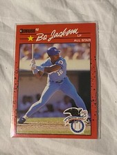 RARE Bo Jackson TRIPLE ERROR 1990 DONRUSS All Star NO DOT/TM after INC KC Royals