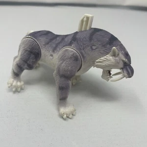 Sabre Tooth Tiger Action Toy 5” Purple Striped - Picture 1 of 6