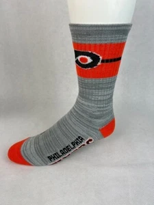 Philadelphia Flyers RMC Band Gray Crew Athletic Socks Large - Picture 1 of 2