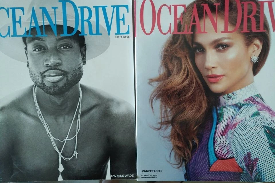 Ocean Drive Magazine NICOLE RICHIE Estefan ELLE MACPHERSON A-Rod PITBULL ++many - Image 1 of 1