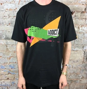 Camiseta Addict New Wave Nueva - Talla: S, M, L - Negra - Imagen 1 de 3