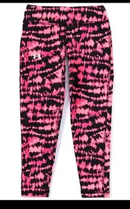 Under Armour Youth Girls Motion Printed Crop Leggings Fitted Size YouthLarge - Picture 1 of 12