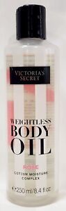 Victoria's Secret WEIGHTLESS BODY OIL Rose Cotton Moisture Complex 8.4 oz/250mL