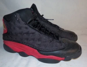 Nike Air Jordan 13 Retro Bred 2013 Red Black Men's Size 10.5 Sneakers 414571-010 - Picture 1 of 5