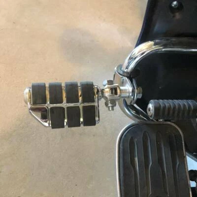 Chrome Highway Foot Pegs 1" ~1.25" For Honda Goldwing 1800 1500 1200 1100 GL1800 - Image 1 of 4